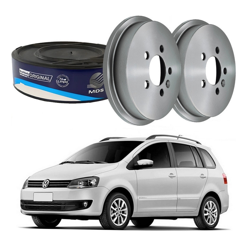 Tambor Freio Traseiro Volkswagen Spacefox 1.6 2010 A 2014