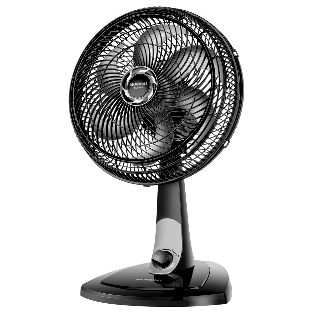 Ventilador de Mesa Mondial 30cm 6 Pás Turbo Vt-30-nb Preto/prata em Oferta na Shopee