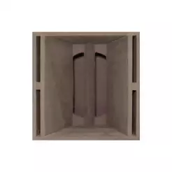 CAIXA PARA MÉDIO GRAVE 8 POLEGADAS MDF ULTRA EAP 830R