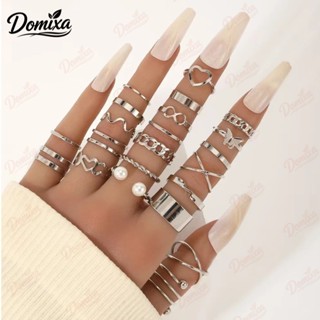 Conjunto De Anéis De Metal Estilo Ins Anel Ajustável Para De Anel De Dedo Joias Acessórios-DO em Oferta na Shopee