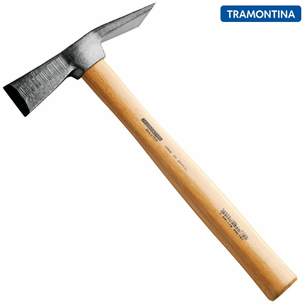Martelo Pedreiro 2 Cortes 500 g Tramontina MASTER com Cabo em Madeira Envernizada