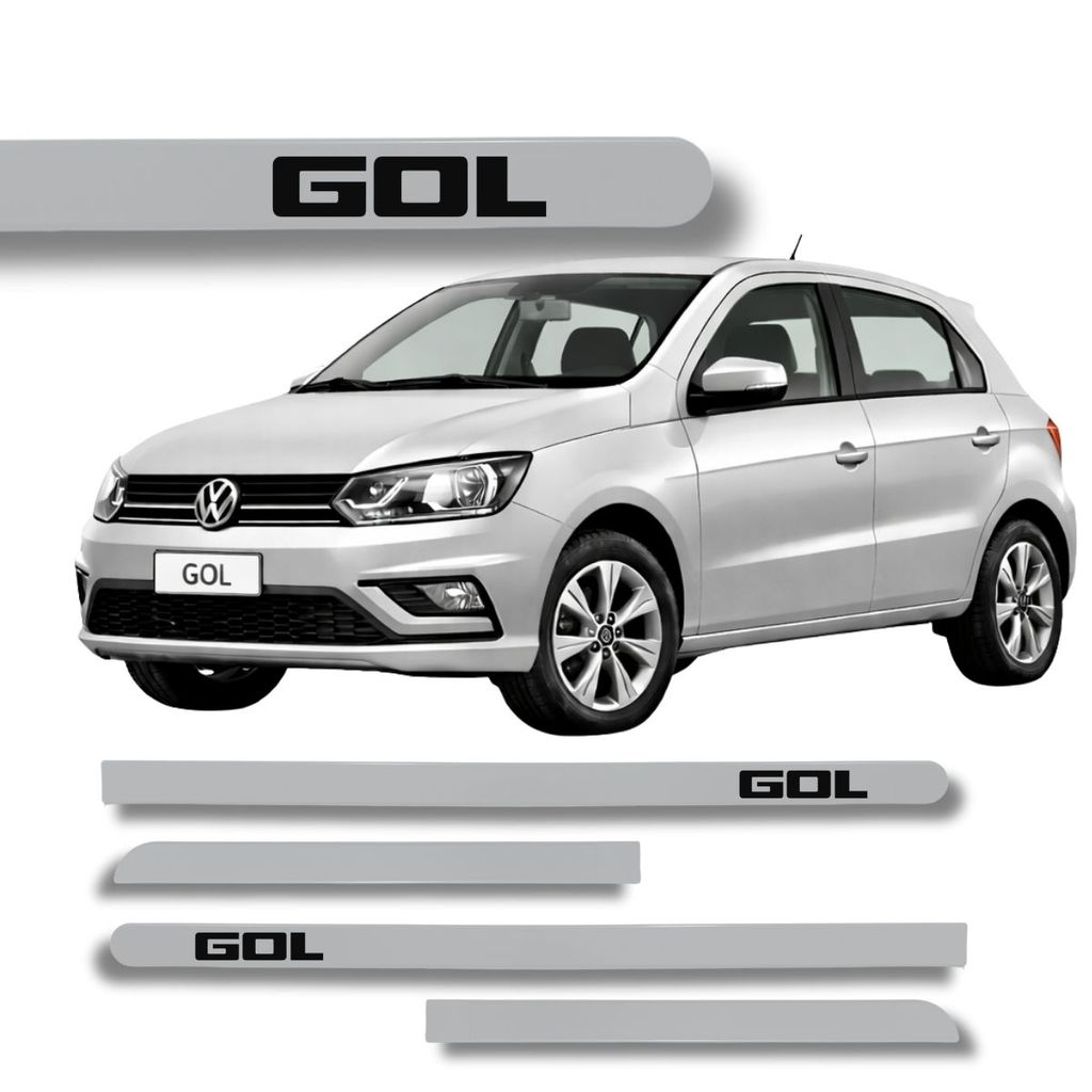 Friso Porta VolksWagen Gol Original Prata Sirius 2010 à 2020