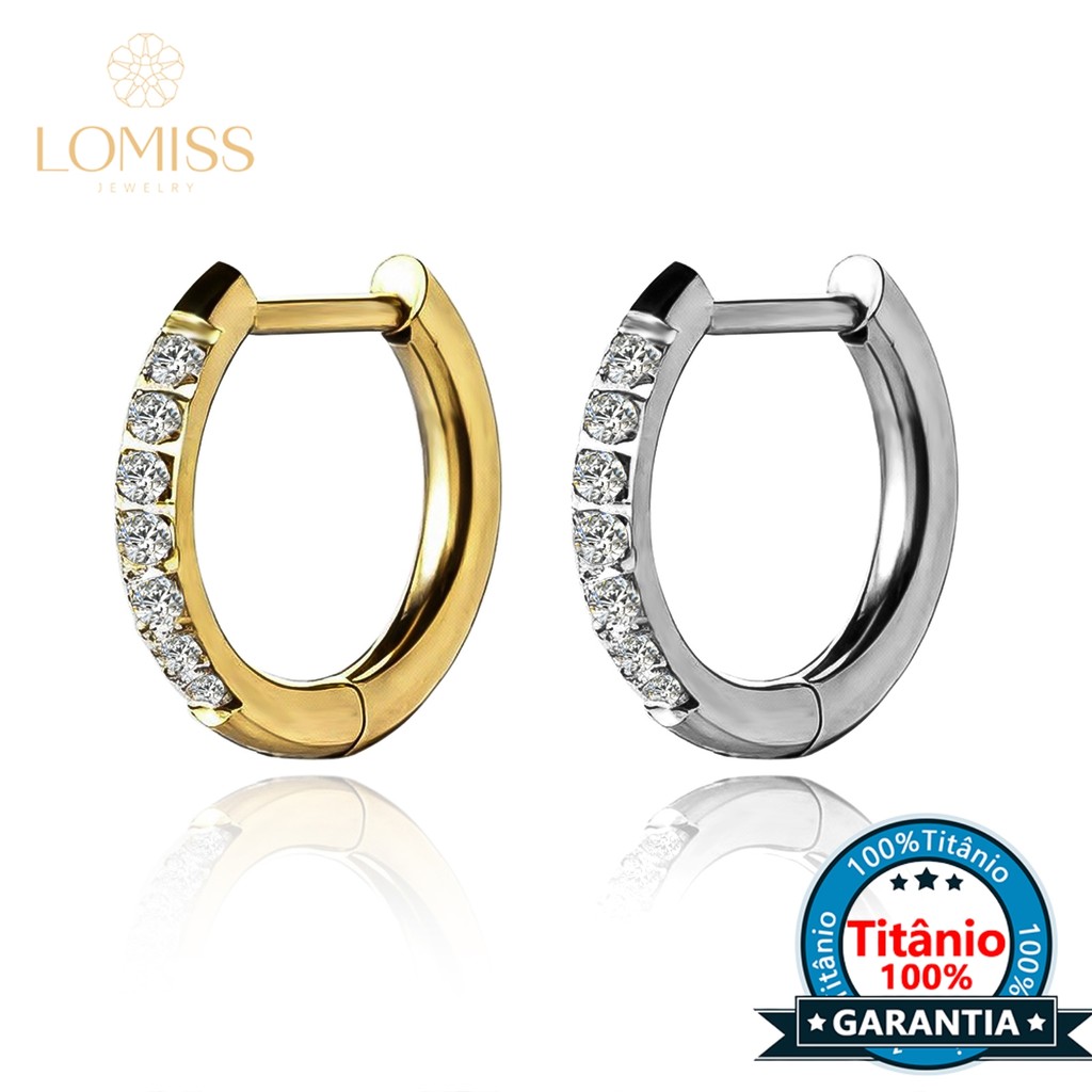 Brincos Feminino Titânio Zircônia Brinco Piercing Orelha Argola Septo Helix Conch Daith Earring Telinga Nostril Nariz em Oferta na Shopee