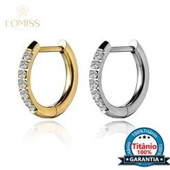 Brincos Feminino Titânio Zircônia Brinco Piercing Orelha Argola Septo Helix Conch Daith Earring Telinga Nostril Nariz