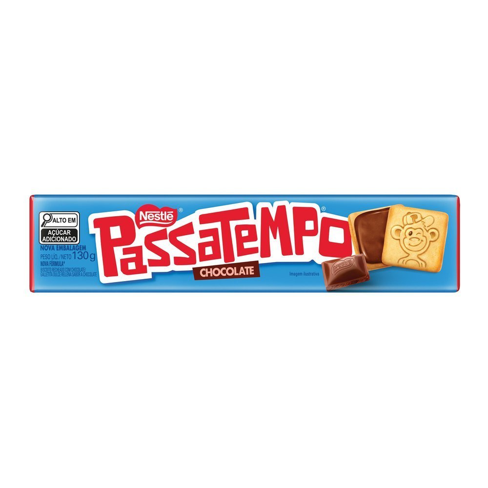 Biscoito Nestlé Recheado Passatempo Chocolate 130g em Oferta na Shopee