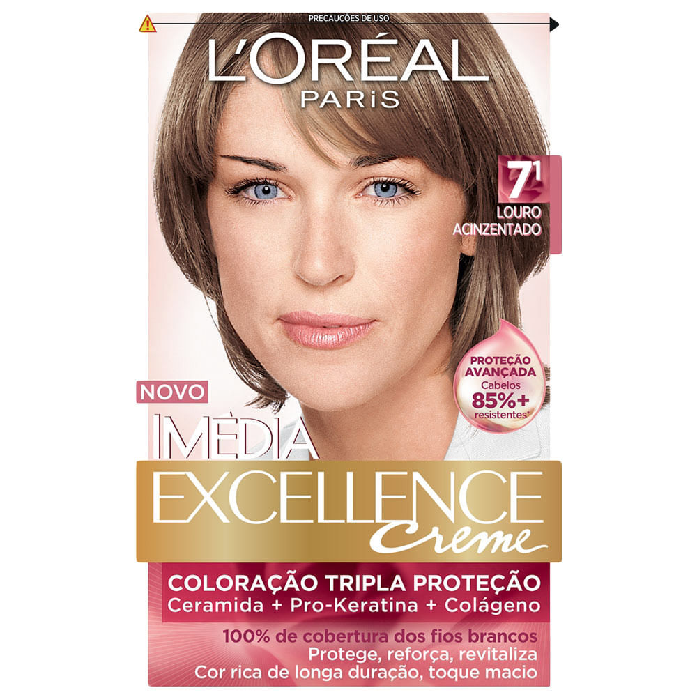 Tintura Imédia Exellence 7.1 Louro Acinzentado em Oferta na Shopee