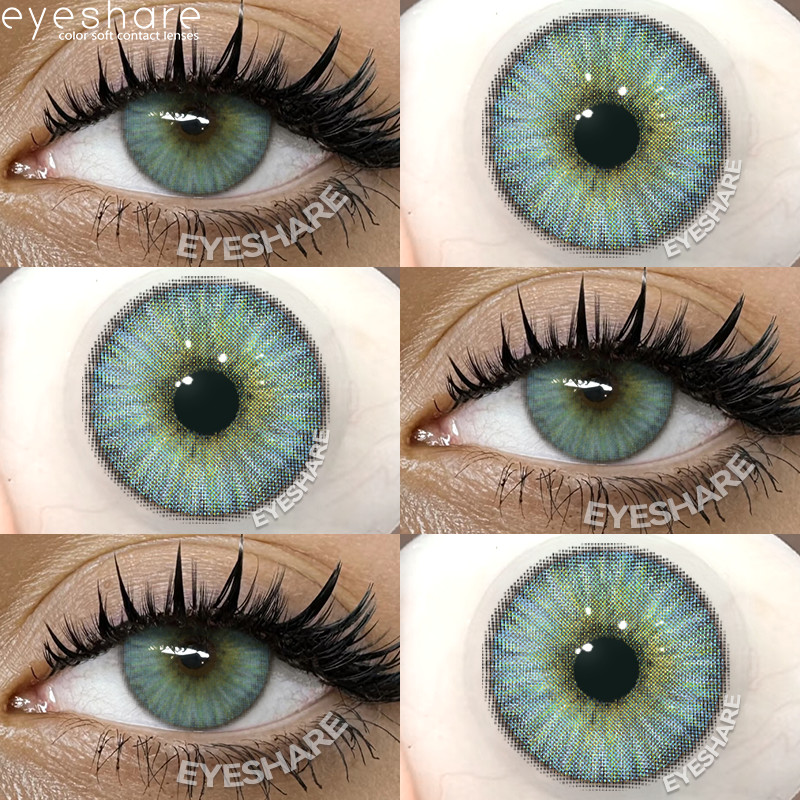 Lente De Contato Macia Eyeshare Lentes Coloridas De Olhos Azuis Da Moda