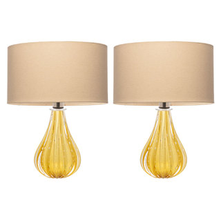 Conjunto 2 Abajures para Quarto em Murano Marezza Art Decor