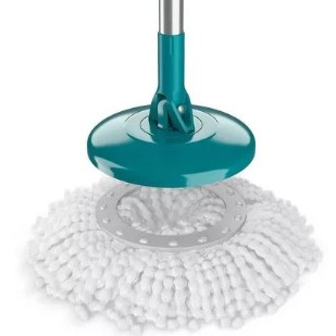 Refil Mop Spin 360° Microfibra ZEIN-32cm Esfregão Giratório Utensilio Para Casa Multiuso