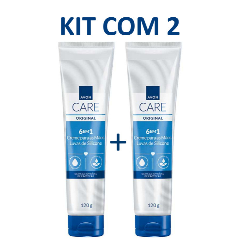 Kit 2 Cremes Protetores para Mãos Luvas de Silicone Avon Care – Hidratação e Proteção Diária