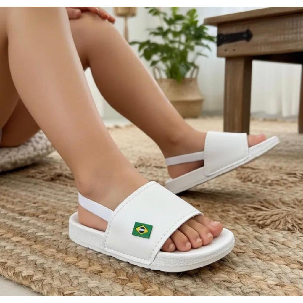 Chinelo Infantil Bebe Bandeirinha Brasil Moda Primavera Verão em Oferta na Shopee