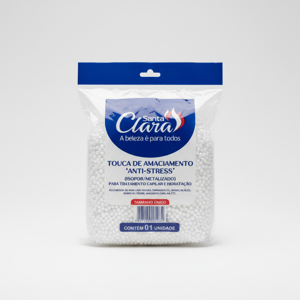 Touca de Amaciamento Anti-Stress Santa Clara – Isopor Metalizado