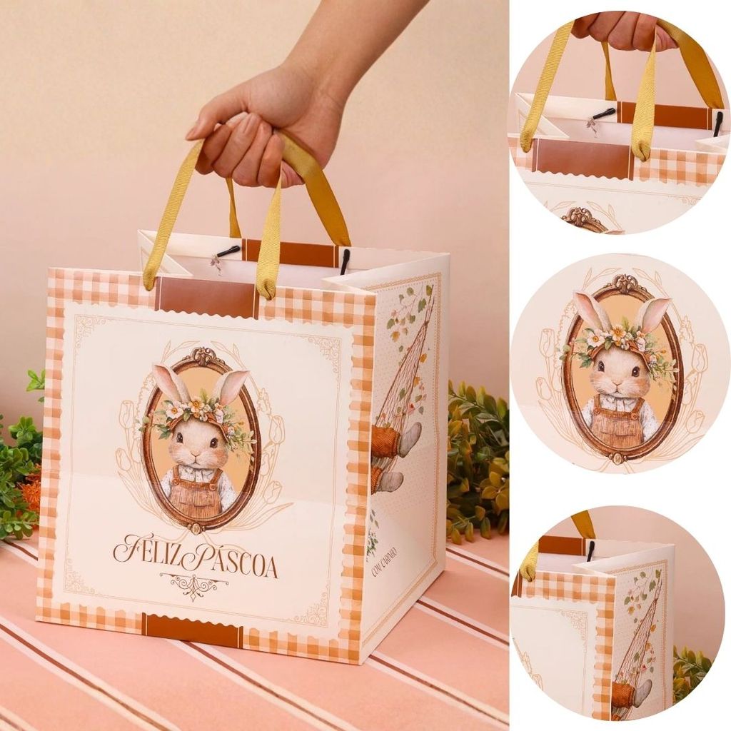 10 SACOLA GRANDE 27X23X26CM ACOLHER 5459 ( PASCOA JANGO 2026 ) em Oferta na Shopee