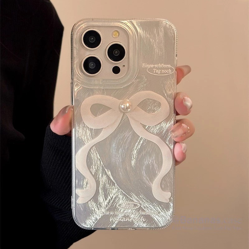 Capinha Capa Para Samsung A03 A05 A12 A15 A20 A23 A32 A34 A35 A50 A52 A55 A71 A72 À Prova de Choque Laço branco