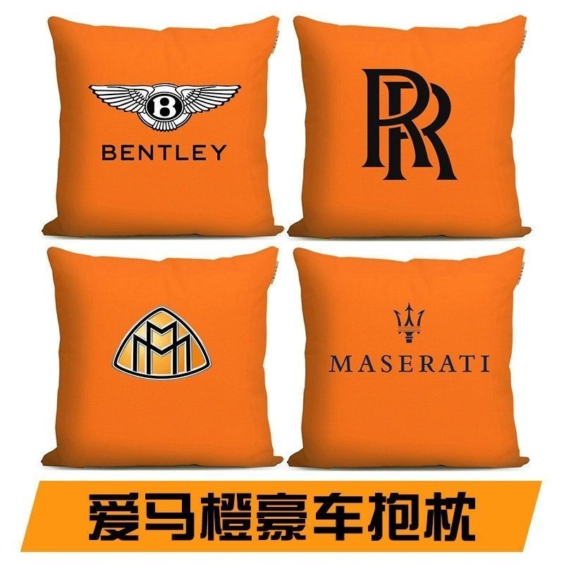Travesseiro De Carro De Luxo Bentley Rolls Royce Maybach Maserati Decoração Almofada De Cintura Ao Redor