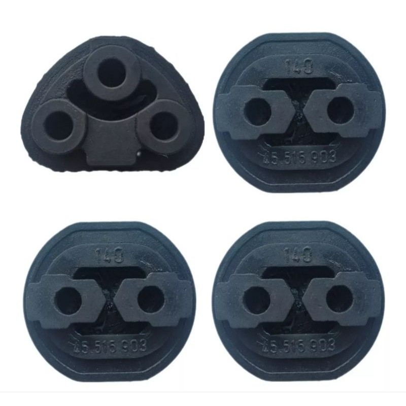 Kit 4 Coxim Escapamento Fiat Strada