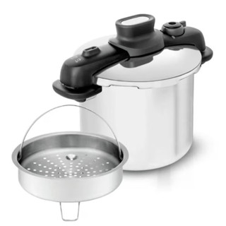 Panela de Pressão com Cesto em Inox Fundo Triplo 7 Litros Tefal em Oferta na Shopee