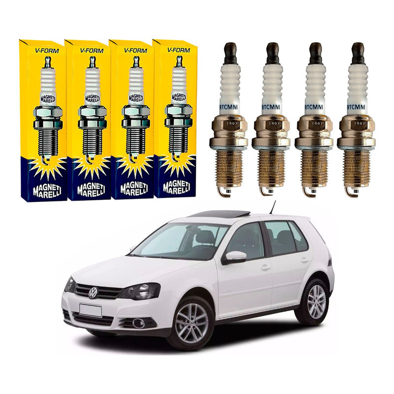 Jogo De Velas Magneti Marelli Golf 1.6 8v 2007 A 2014