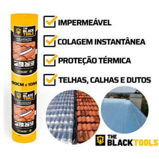 Fita Asfáltica Autoadesiva Aluminizado Vedatudo Imperblock FVD90-TBT The Black Tools em Oferta na Shopee