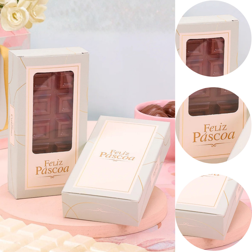 10 CAIXAS PARA BARRA PÁSCOA 300G C/ VISOR CELEBRAR 5551 ( PASCOA JANGO 2026 ) em Oferta na Shopee