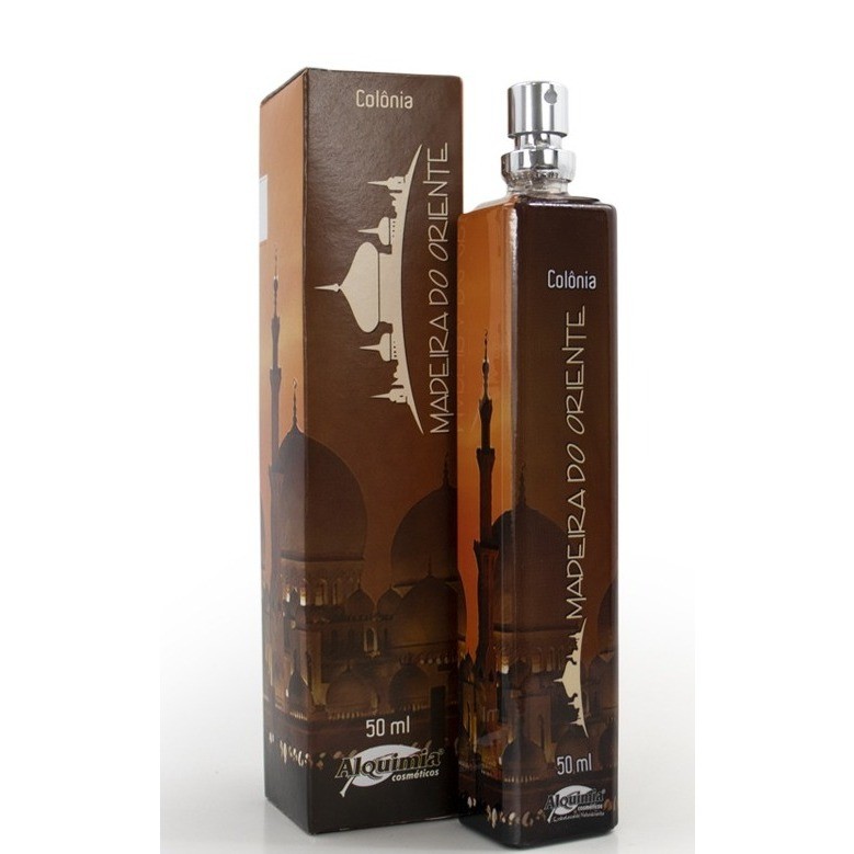 COLÔNIA MADEIRA DO ORIENTE SMELL PREMIUM 50ml (Colônia Masculina) -  ALQUIMIA