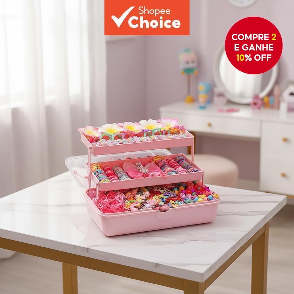  Kit de Acessórios para Cabelo Escolar 546 Peças Mix Match para Meninas e Mulheres Present...