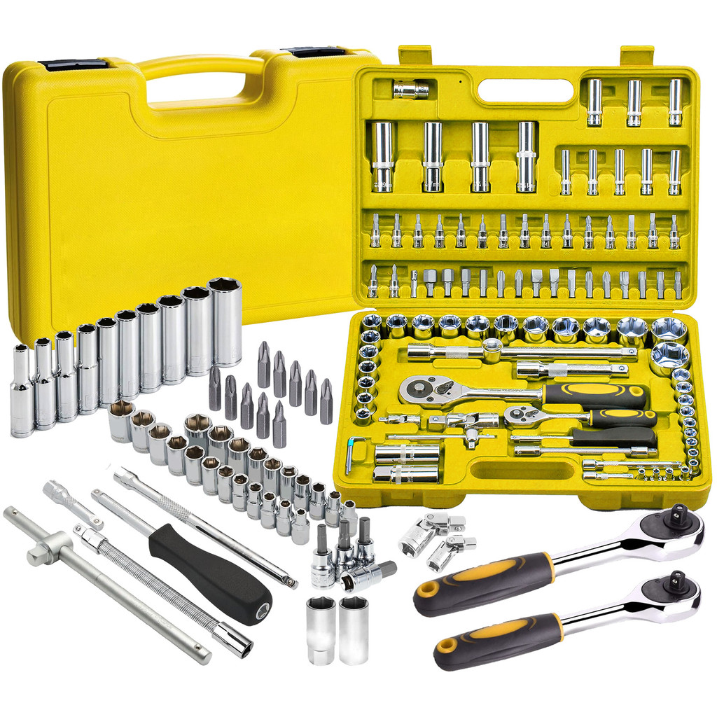 Jogo De Soquetes Encaixe Catraca 1/4 E 1/2 Pol. C/ 94 Peças Gorillaz