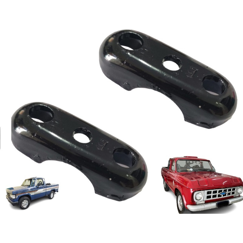 Par Suporte canoinha Grampo Bandeja Gm D10 D20 C10 A20 Silverado lado esquerdo (motorista)
