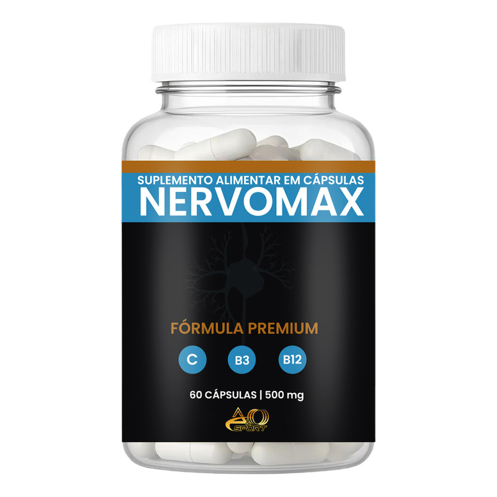 Nervomax 60 Cápsulas Suplemento Alimentar Para Dores Articulares - Loja Oficial Sem Sabor