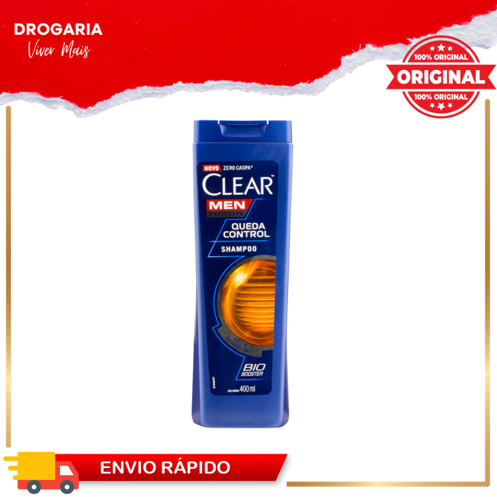 SHAMPOO CLEAR 400ML MEN ANTICASPA QUEDA CONTROL.