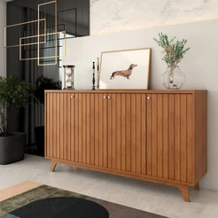 Balcão Buffet Vetro 4 Portas Cinamomo - Panorama Móveis