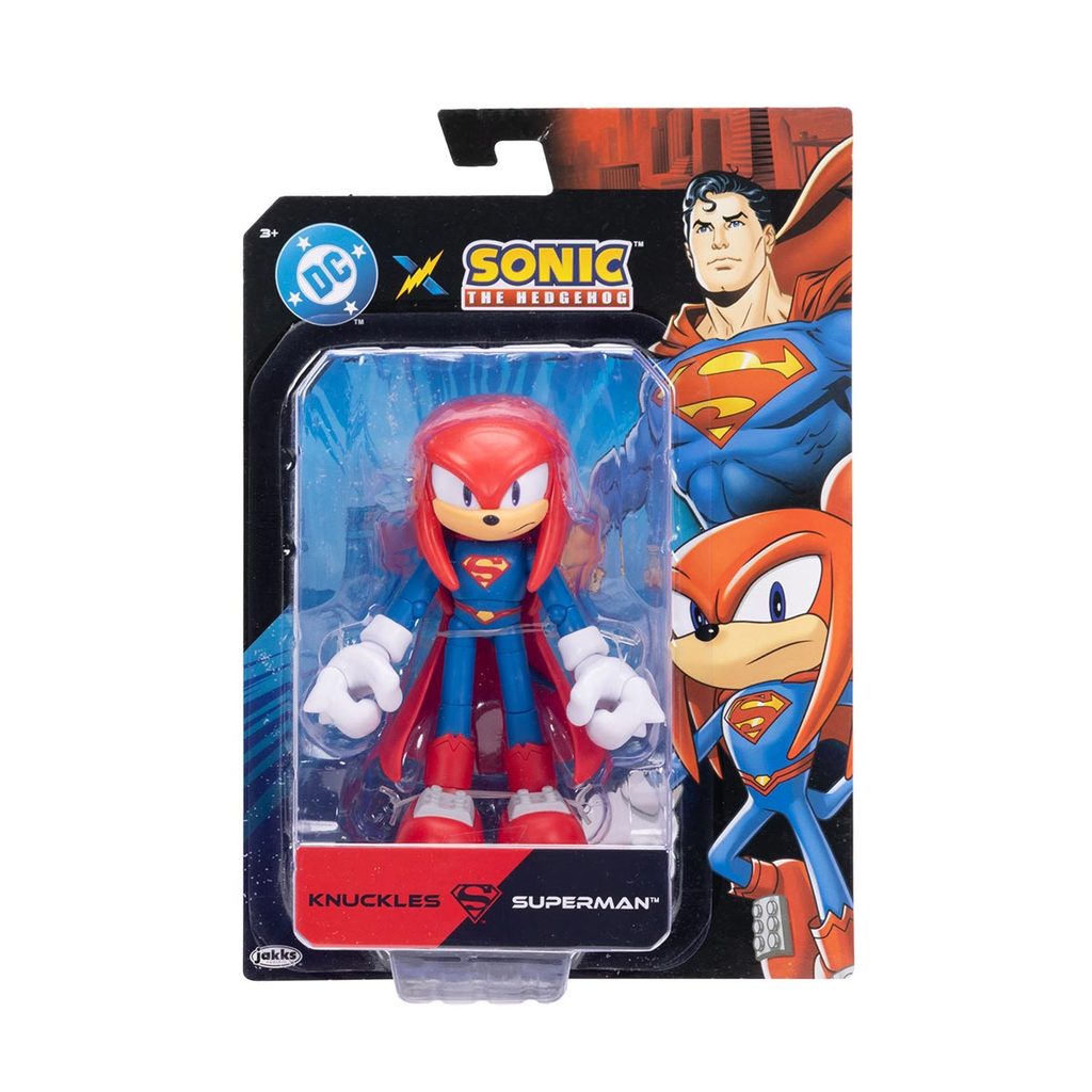 Boneco Articulado Knuckles Supeman de 12cm - Sonic Warner em Oferta na Shopee