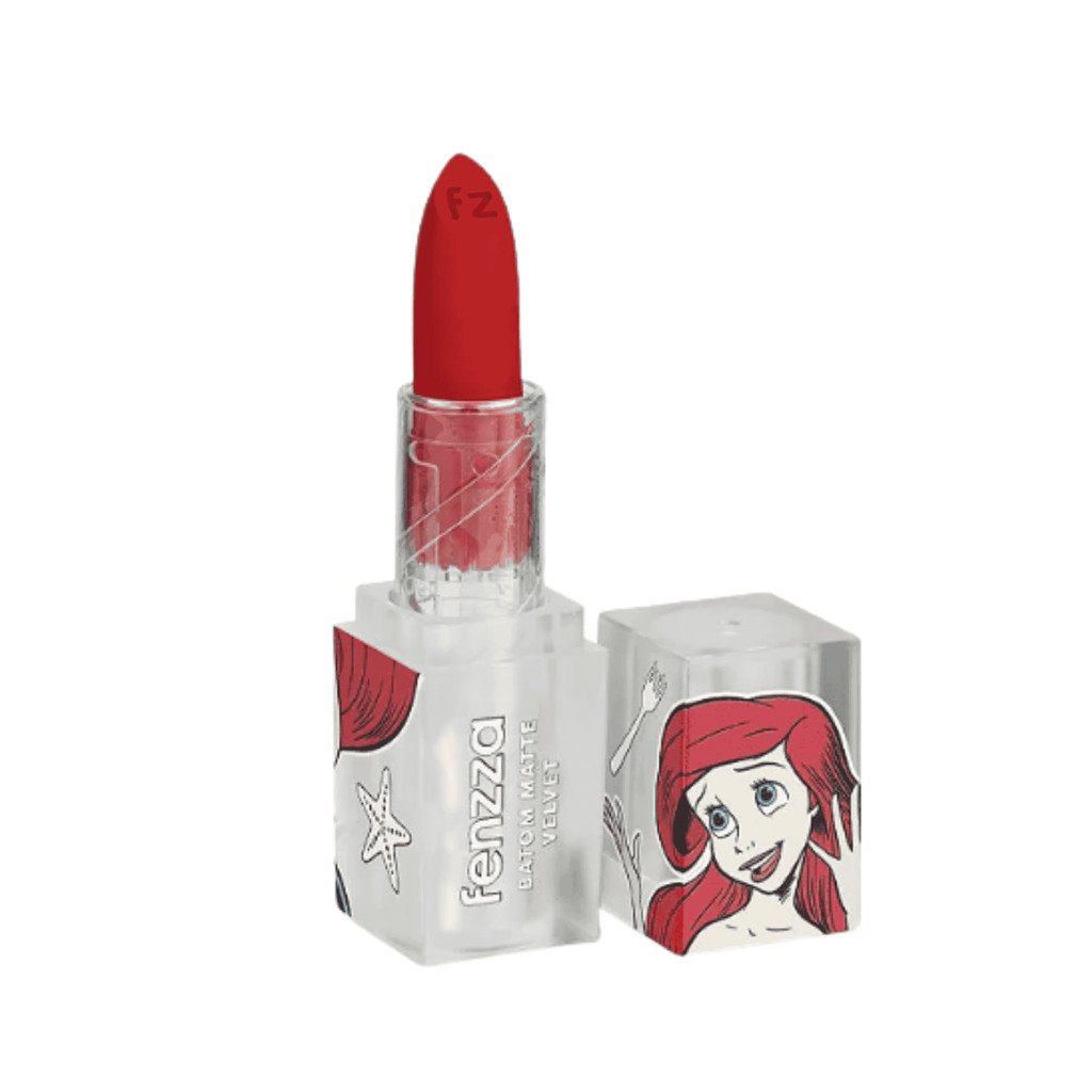 Batom Matte Princesa Ariel Sirene Flame  Fenzza