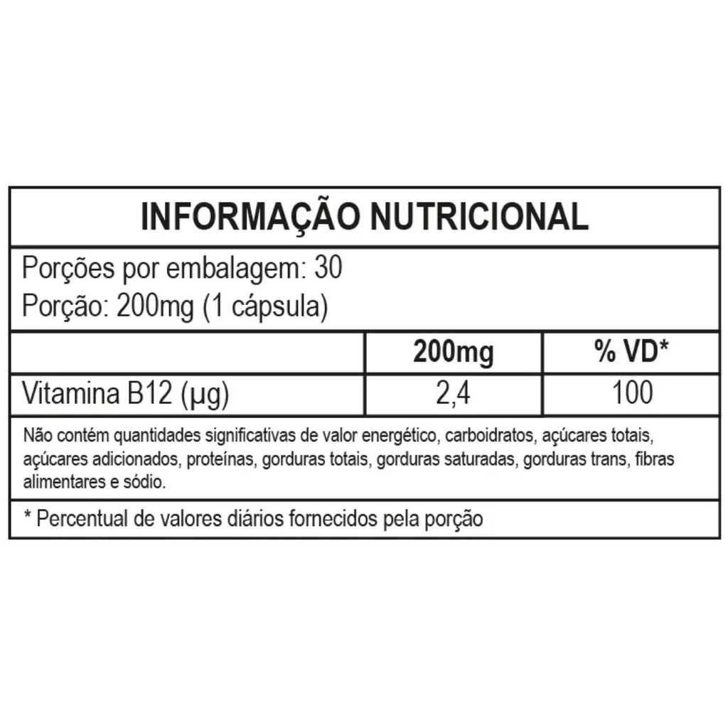 Vitamina B12 WeFit 30 Cápsulas 2,4mcg Metabolismo Energético · foto 2