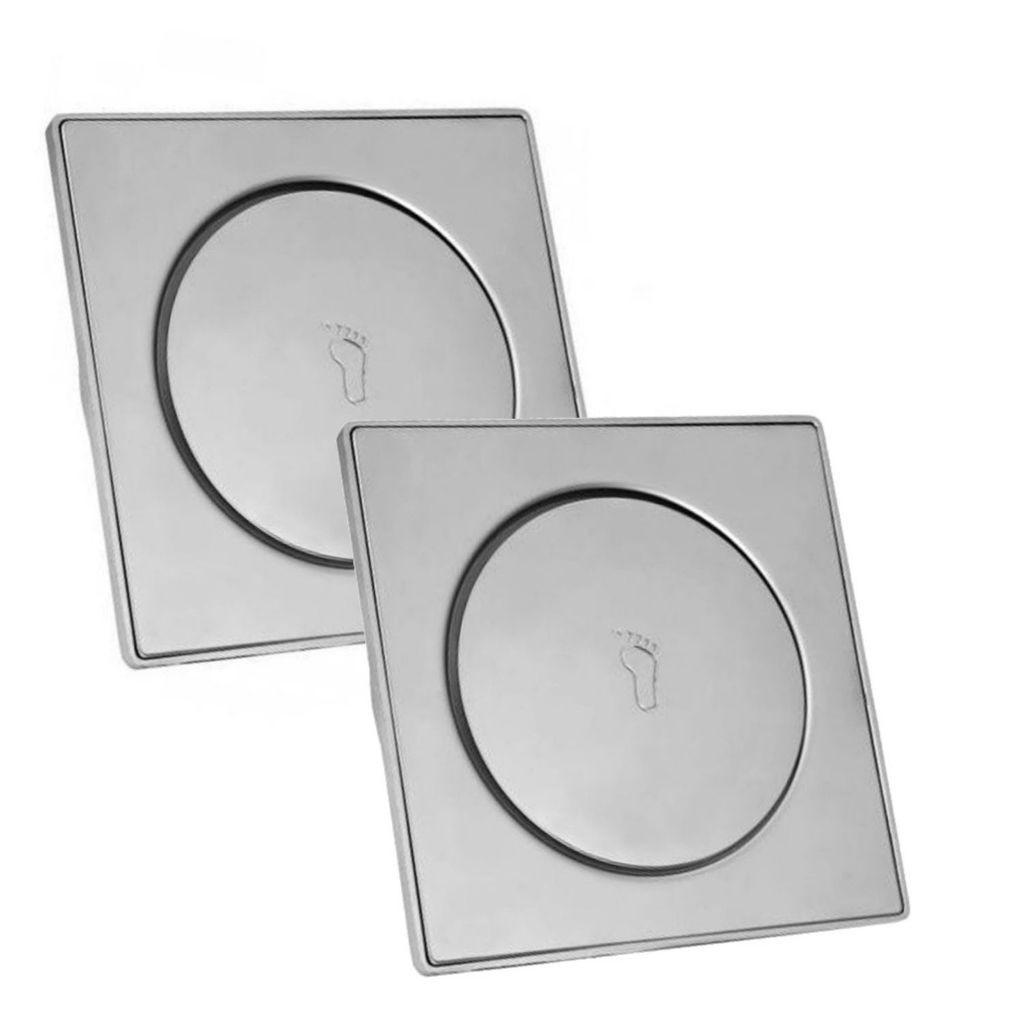 Ralo Inteligente Click 10x10 15x15 Cm Inox Banheiro Lavabo Veda Cheiro Mil utilidades