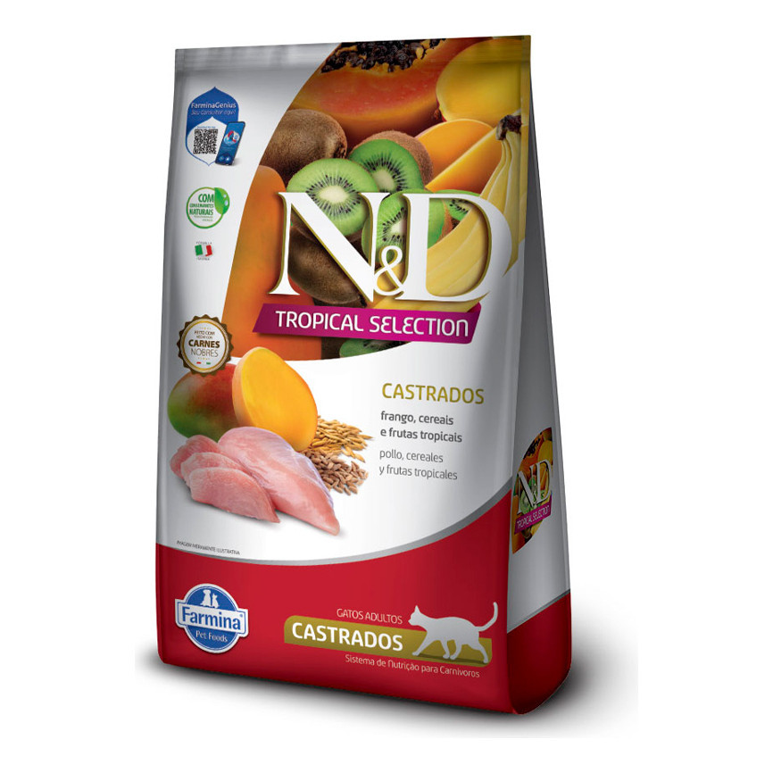 Ração ND N&d Tropical Para Gatos Castrados Frango 1,5kg