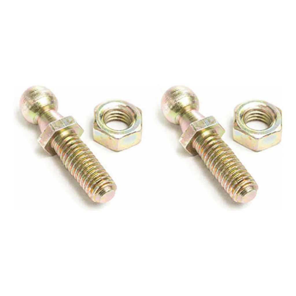Par Pino Esférico Amortecedor Porta Malas E Capo Rosca 8mm