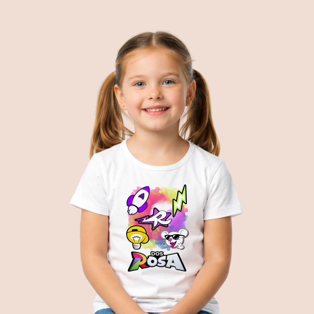 Camiseta Infantil Personalizada Emilly Vick Elementos Turma Dos Rosa Leozinho Void Katlen Robson em Oferta na Shopee