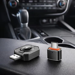 Adaptador CarPlay e Android Auto Sem Fio Bluetooth 5.0 Wi-Fi 5G Plug and Play Conexão Automática