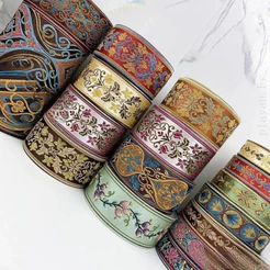 GUOJH Fita Bordada Acessórios De Costura Em Estilo Miao Saia Vintage Algemas De Vestuário Colarinho Casa De Bricolagem