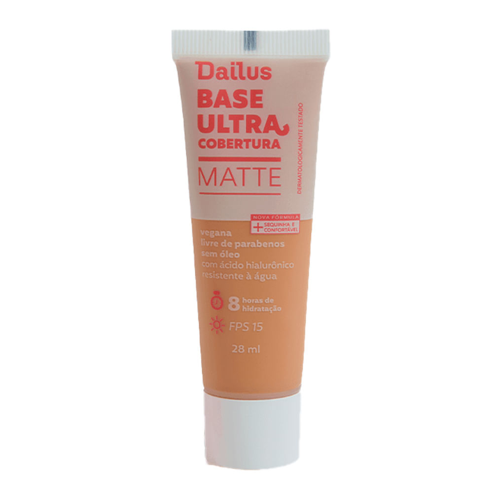 Base Líquida Dailus Matte Ultra Cobertura - Médio D7 em Oferta na Shopee