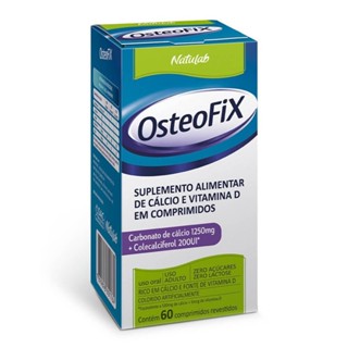 OsteoFix Carbonato de Cálcio 1250mg 200UI C/60 Comprimidos em Oferta na Shopee
