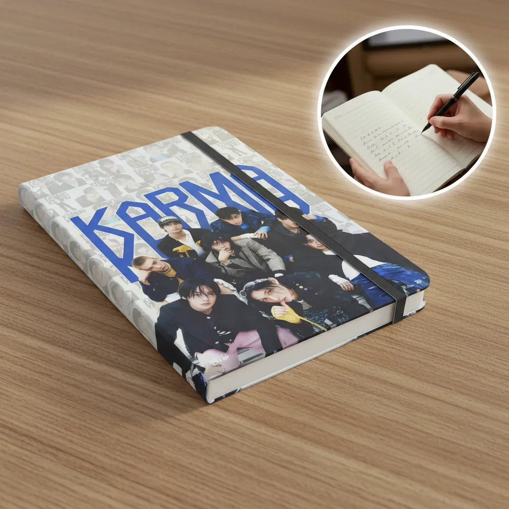 Caderno Sketchbook Ou Anotações Karma Stray Kids  21x14cm em Oferta na Shopee