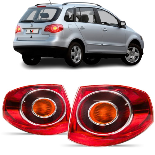 Par/Un Lanterna Traseira Spacefox 2006 2007 2008 2009 Canto Carcaça Vermelha em Oferta na Shopee