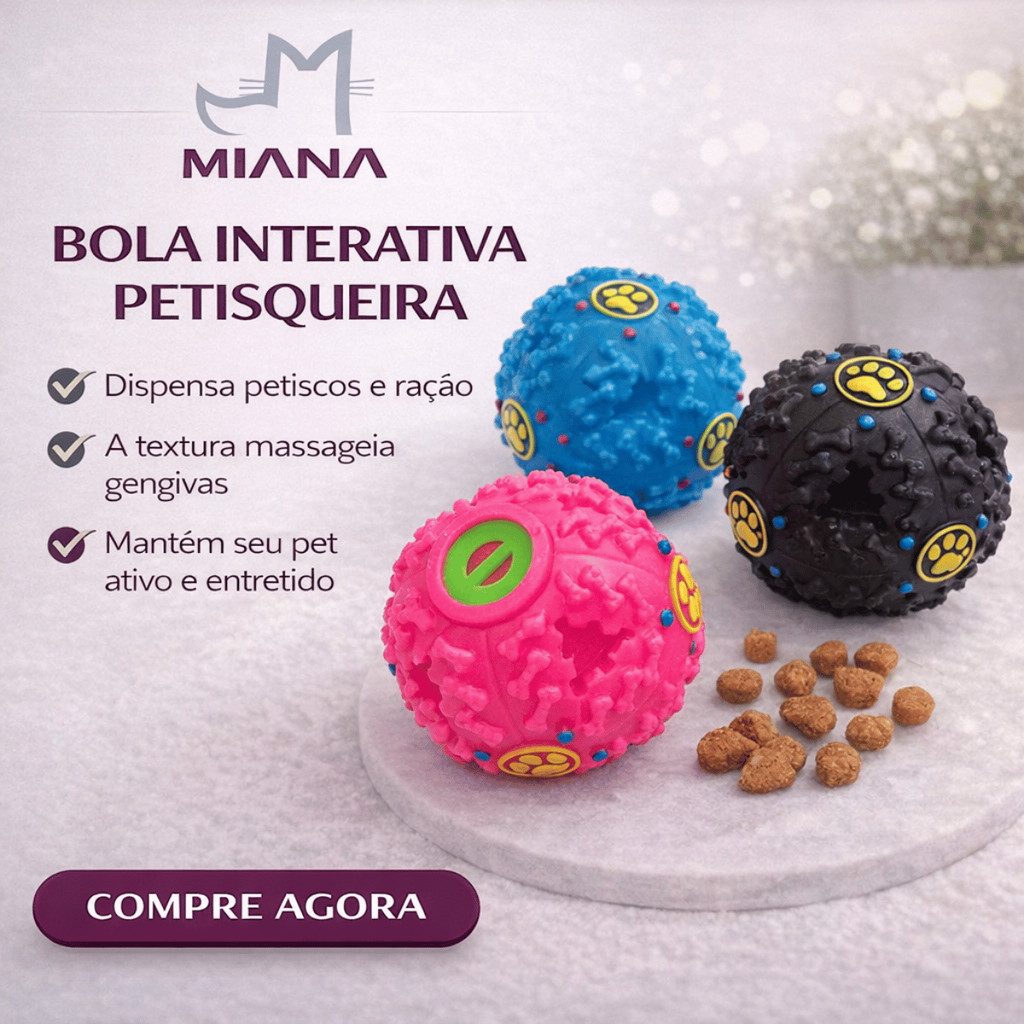 Bola Interativa Petisqueira Para CAHORRO Pets Brinquedo Dispensador De Ração Pet Animal Dog Gato