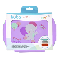 Lancheira Bentô Box com Divisórias Buba Zoo Elefante