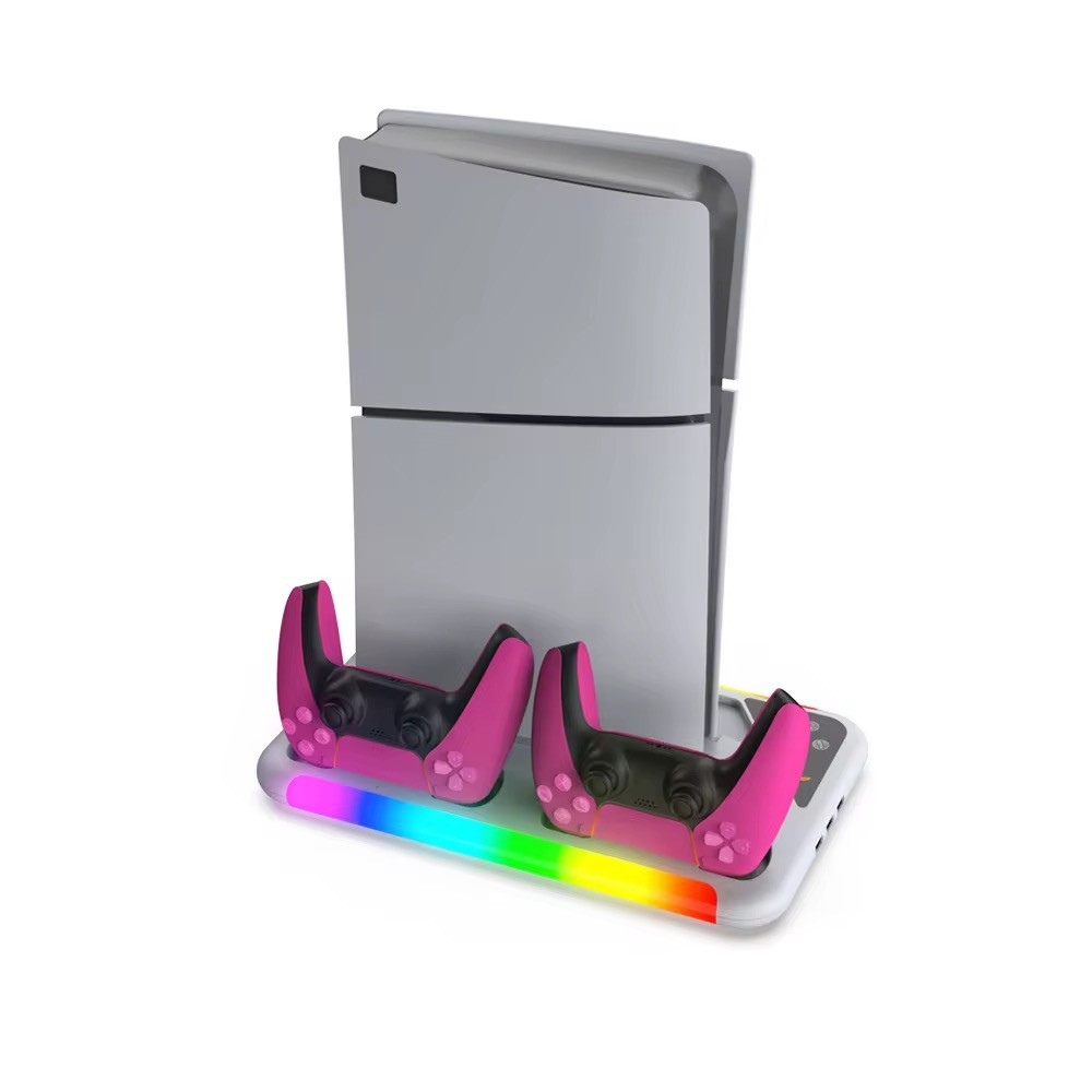 Base Cooler PS5 com RGB e Dock 2 Controles USB PS5 Slim Pro SUP-3557D