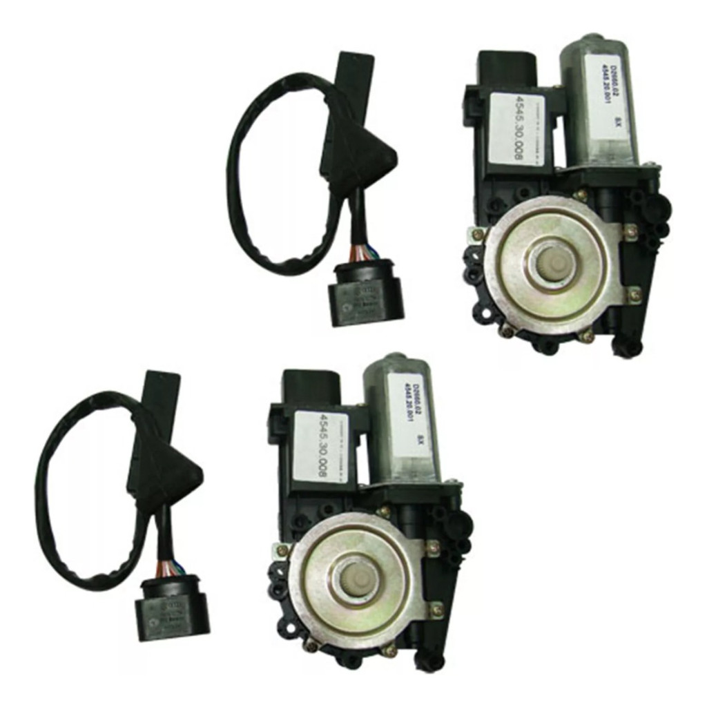 Kit Motor Máquina De Vidro Traseir Esq E Direit Golf 95 A 98