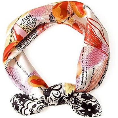 MEISEE Lenços De Seda Amoreira Femininos Lenço Quadrado Pequeno 21 " X De Pescoço Leve Respirável