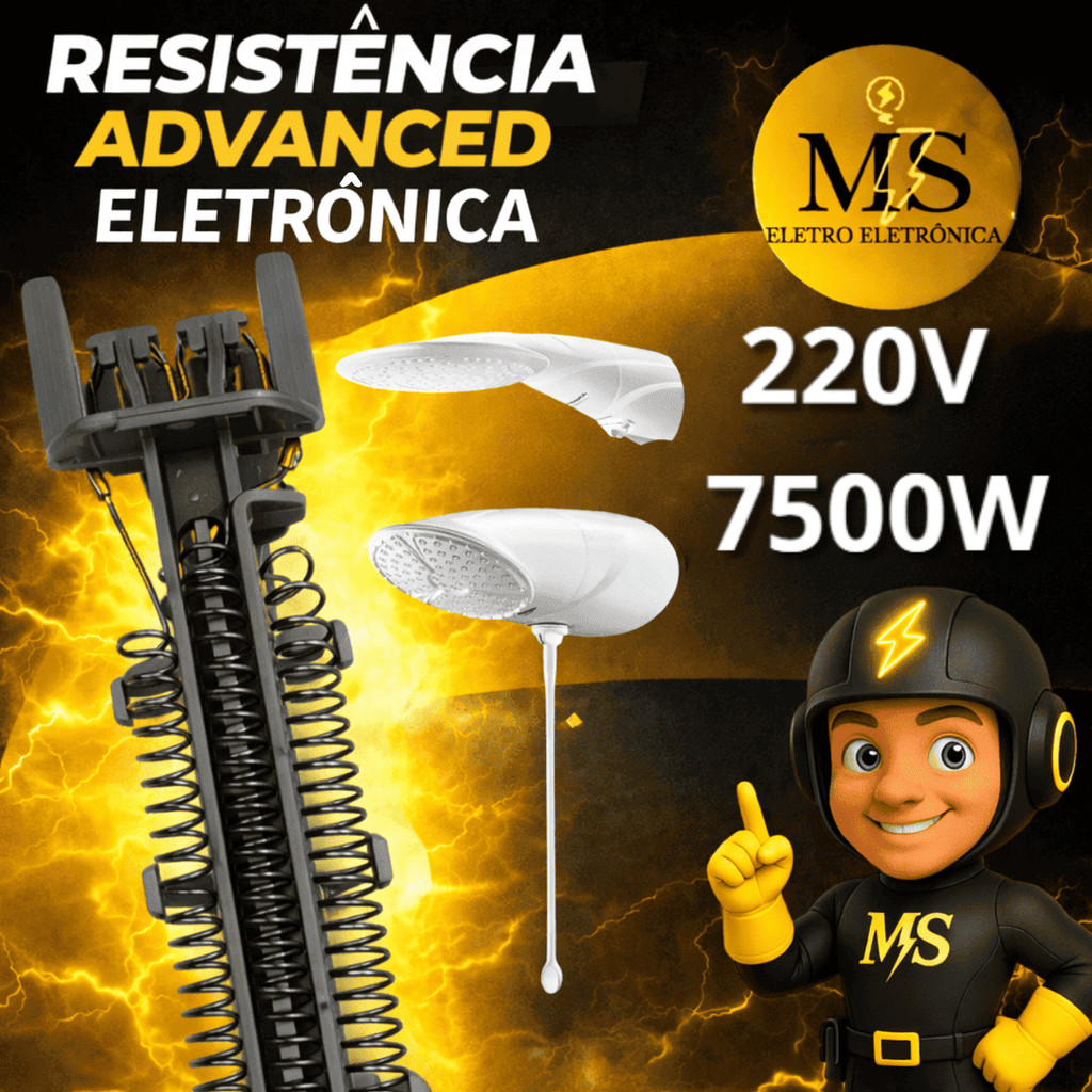 Resistencia Para Lorenzetti Top Jet e Advanced Eletrônica 220v 7500w MS Eletro Eletrônica